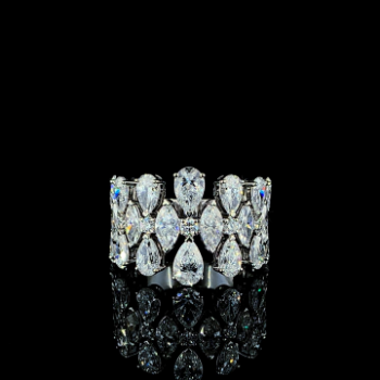 Lab-Grown Diamond Pear Shape Statement Eternity Band